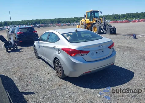 2012 Hyundai Elantra Gls из США, поврежденный, VIN 5NPDH4AE7CH065706
